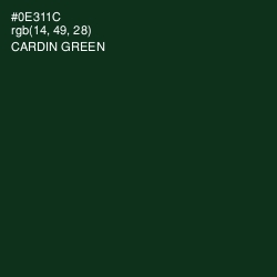 #0E311C - Cardin Green Color Image